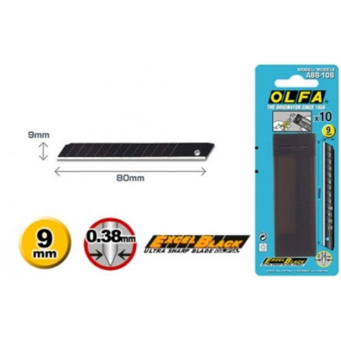 ABB-10B 9mm Blades 10 Pack